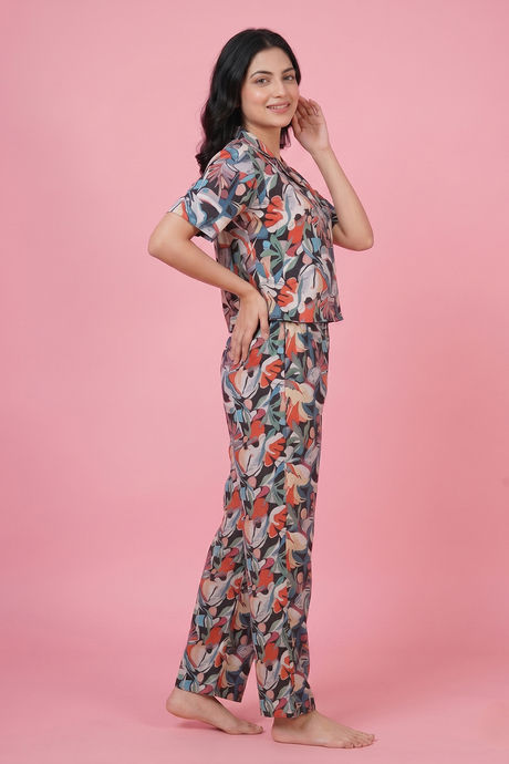 Zivame Abstract Print Woven Loungewear Set - Tap Shoe — image 4
